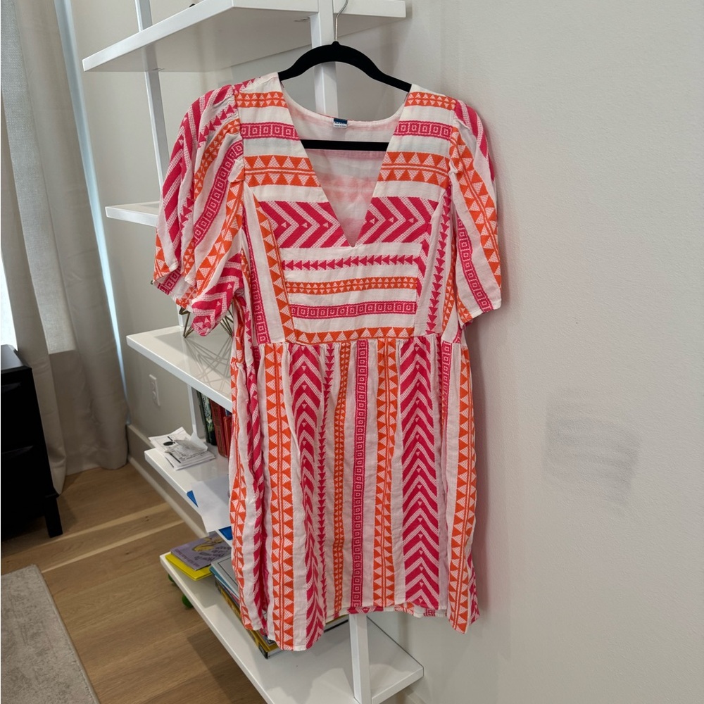 Old Navy Pink and Orange Dress